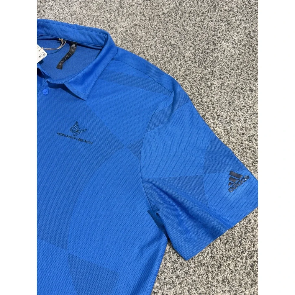 (2) Men's 2XL‎ XXL Golf Polo Adidas Callaway NWT - EUC BLUE Opti-Dri